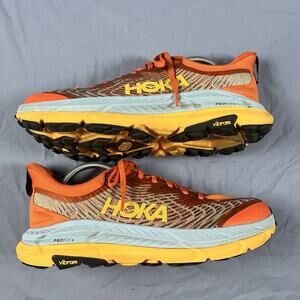 Hoka One One Mafate Speed 4 Men’s Size 10 D Running Shoes Orange 1129930 PBSSN